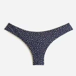 NWT*J CREW Hipster bikini bottom in Navy & white polka dots women 2X style BH535